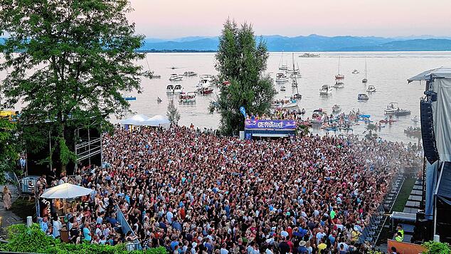 Ein Festivalgelände direkt am Bodenseeufer: Das sorgt für eine einmalige Stimmung.