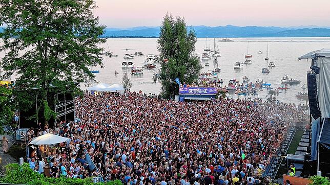 Ein Festivalgelände direkt am Bodenseeufer: Das sorgt für eine einmalige Stimmung.