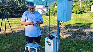 Der Wettermann kann auch reparieren.  Foto: Helmut Kohler