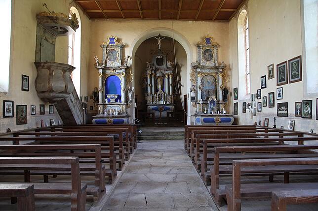 Im Inneren der Gnadentalkapelle ist der Holzwurm unterwegs. Die Begasung kann aber erst nach der Sanierung des Dachstuhls erfolgen.