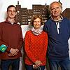 Wiedergewählt: Die Vorsitzenden des Grünen-Kreisverbandes Waldshut Jan-Lukas Schmitt (von links), Petra Thyen und Kreisschatzmeister ...
