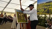 Szenische Darstellung des Lebens von Hans Thoma beim 75. Hans-Thoma-Fest im vergangenen Jahr. Bild: Archiv