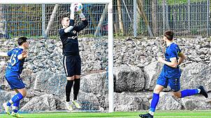 Starker Auftritt: Torwart Ludwig Jehle machte beim 1:1 des SV Albbruck gegen den FC Erzingen ein starkes Spiel und parierte zudem einen ...