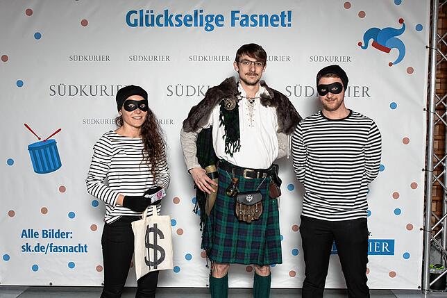 SÜDKURIER Fotowand beim Stockacher Narrengericht 2020