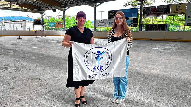 Freuen sich auf das Jubiläum des EC Rheinfelden: Jennifer Gruber und Lane Kluwe.