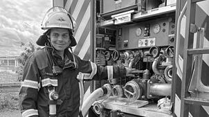Toni Bechtold war rund 20 Jahre bei der Freiwilligen Feuerwehr Mühlburg aktiv. Hier war er stellvertretender Abteilungskommandant.