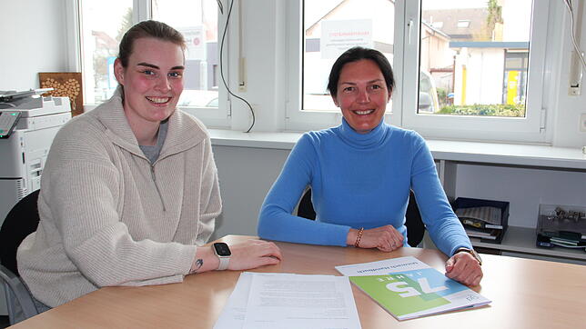 Gruppenleiterin Denise De Monte und Isabelle Frei, Leiterin der CJD Einrichtung in Radolfzell.