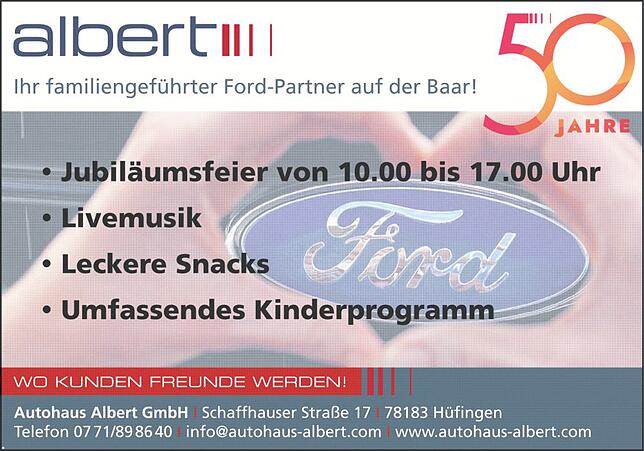 Bild 1: 50 Jahre Autohaus Albert: Familienunternehmen feiert halbes Jahrhundert