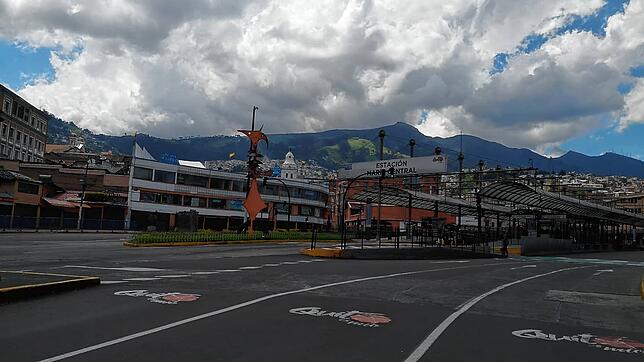 Leere Straßen auch in Ecuador