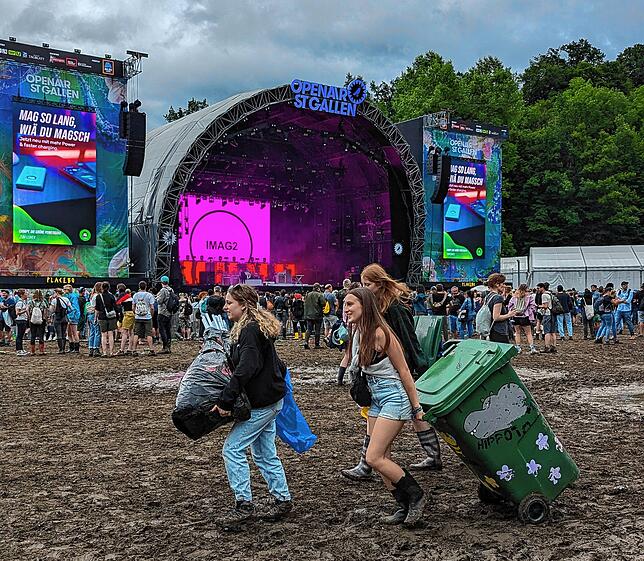 Das Openair St. Gallen war einmal mehr ein Schlammgallen.