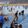 Eisfreuden auf und am Gnadensee zwischen Allensbach, Hegne und der Insel Reichenau.