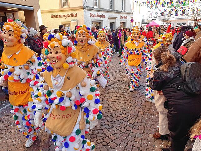 Bild 27: So bunt ist der Umzug beim großen Narrentreffen in Tiengen