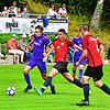 Rechnung offen: Fabio Kech (Mitte, gegen Kapitän Jan Körner) ging im Hinspiel mit dem FC Hochrhein beim SV Buch leer aus. Das Rückspiel ...
