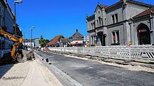 Die Arbeiten an der Großbaustelle Bahnhofplatz in Konstanz gehen zügig voran. Derzeit laufen die Tiefbauarbeiten zwischen Bahnhofstraße ...