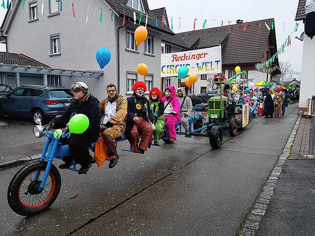 Immer kreativ das jeweilige Motto umgesetzt wurde bei dem Narrenverein Reckingen.