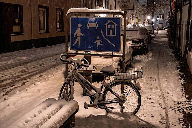 Fahrradwetter ist an diesem Abend wirklich nicht angesagt.