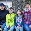 Berichtet von ihrer Homeschooling-Erfahrung: Die Hausener Familie Uwe, Sebastian, Lena und Sandra Kunz (von links).