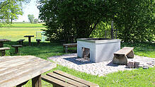 Der Grillplatz in Stetten.