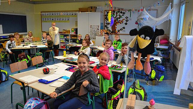 Die Klasse 2d der Jakob-Gretser-Schule mag lieber in der Schule als zu Hause unterrichtet werden.