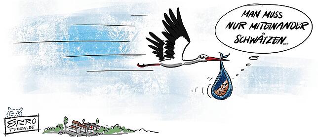 Bild 7: Karikatur der Woche: Überlingen hat sie jetzt, die Halle für jeden Sport und alle Bälle