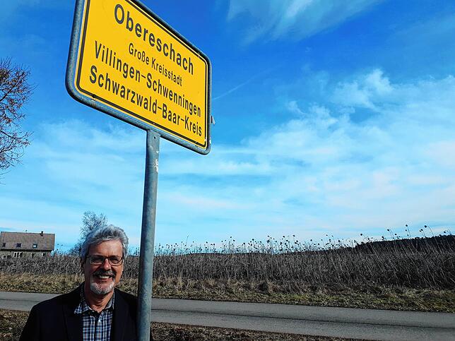 Klaus Martin – hier im Mai 2019 – ist als Ortsvorsteher für Obereschach politisch gut vernetzt.