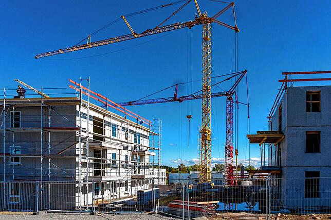 Kommt der Wohnungsbau zunehmend zum Erliegen? In Villingen-Schwenningen wurde zuletzt viel gebaut wie hier auf dem ehemaligen ...