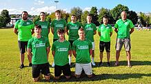 Der FC Bräunlingen hofft mit jungen Neuzugängen auf eine sorgenfreie Runde. (Hinten von links) Patrick Paganini (sportlicher Leiter), ...