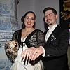 Diana Gräfin Bernadotte und ihr Ehemann Stefan Dedek bei der Hochzeitsfeier im Januar 2017.