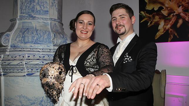 Diana Gräfin Bernadotte und ihr Ehemann Stefan Dedek bei der Hochzeitsfeier im Januar 2017.