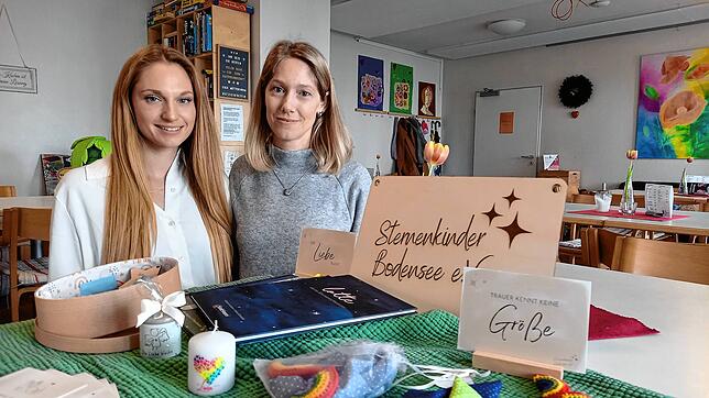 Angela Sombrowski und Saskia Dickhut sind die Vorsitzenden des Vereins Sternenkinder, den die beiden Freundinnen und Mütter im ...