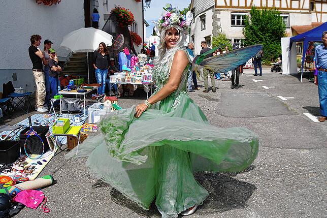 Bild 1: Buntes Programm beim 40. Öhninger Dorffest