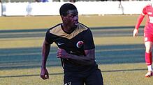 Abdoulie Mboob vom Türk. SV Singen ist aktuell der erfolgreichste Verbandsliga-Torjäger – 26 Treffer hat er in dieser Saison bereits ...