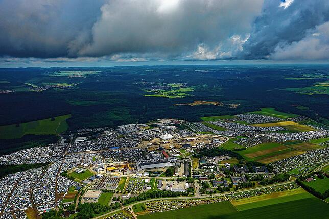 Bild 9: Southside Festival 2024 - Spektakuläre Luftbilder von oben