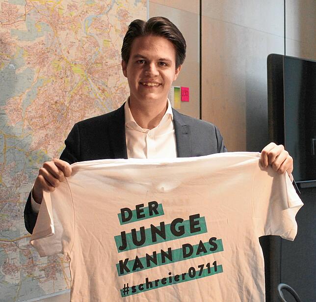 Selbstironie ist Trumpf &ndash; Schreier machte sein Alter zum Wahlargument.