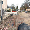 So sieht es aktuell in der Waldstraße aus. Der Blick geht von der Einmündung der Pontarlierstraße in Höhe der Baugenossenschaft ...