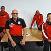 Einige Personen aus dem Trainerstab der Damenmannschaften des SV Deggenhausertal (von links): Markus Mecking, Walter Thomas, Berthold ...