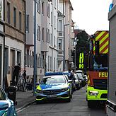Das Haus in der Markgrafenstraße nach der Räumung im Juli 2020. Gegen fünf Uhr morgens drangen Beamte der Polizei in das Haus ein. Von ...