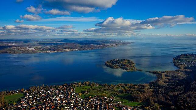 Konstanz aus der Luft.