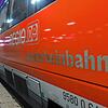 Eine Regionalbahn wartet im Badischen Bahnhof von Basel auf die Abfahrt Richtung Hochrhein.