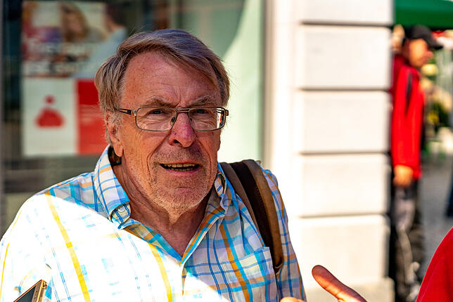 Rudolf Winker sind die Mülltonnen in der Innenstadt ein Dorn im Auge.