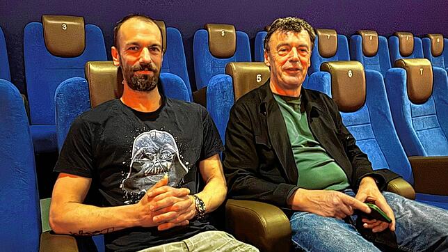 Julian und Ulrich Müller im Villinger Blueboxx-Kino. Die Zeiten sind nicht leicht, sagen sie.