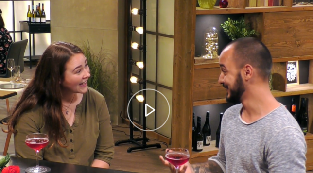 Fabio Brutti bei seinem Date mit Lisa in der Sendung „First Dates“. Das Kennenlernen zwischen den beiden lief gut, sie ...