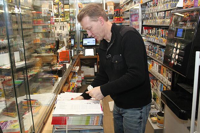 Bild 8: Ein Kiosk-Tag auf viermetersiebzig Kassenbon ablesbar