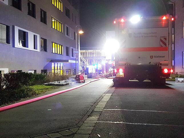 Bild 8: Bilder: Brand im Klinikum Konstanz