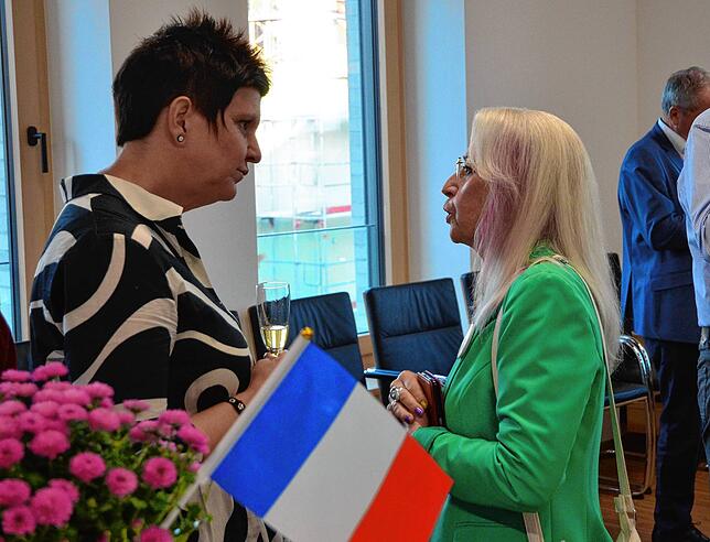 Bild 10: Bilder vom Empfang der Delegation aus Ensisheim im Markdorfer Rathaus (1/2)