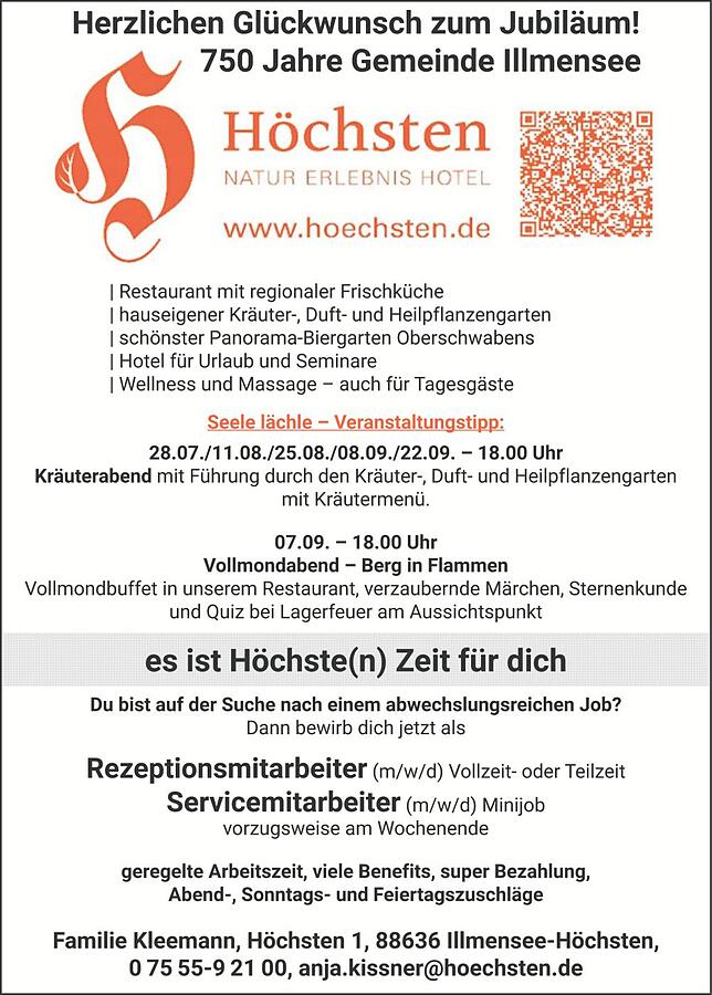 Bild 6: 750 Jahre Illmensee  : Gewerbeschau, Seekino und Kirchenausstellung