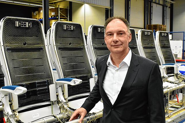 Dirk Mahlmann, Chief Operating Officer von ZIM Aircraft Seating in Immenstaad, schätzt die Arbeit im Homeoffice als Herausforderung für ...