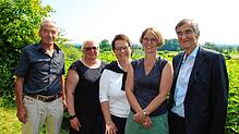Franz Beer (BUND Markdorf), Silke Sulger (Edeka Sulger), Michaela Meyer (Edeka Südwest), Claudia Huesmann (Untere Naturschutzbehörde) ...