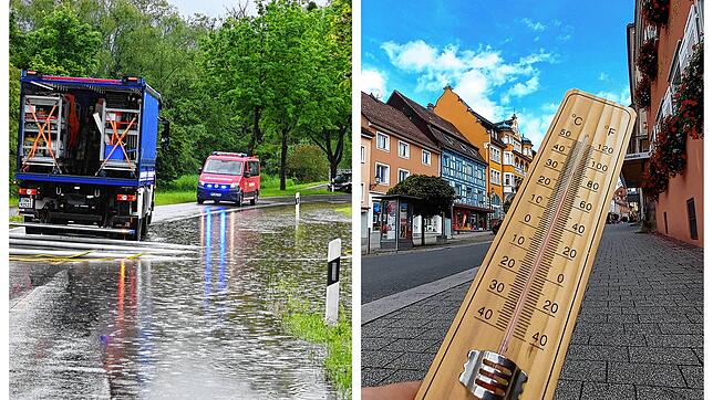Starkregenereignisse und Sommerhitze wechselten sich dieses Jahr zum Beginn des Sommers ab (Symbolbild). Wie die Stadt Stockach sich ...
