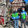 Rüdiger Hillenbrand (links) und Claus Ketels haben einen Ablachradweg entworfen. Er soll ins Radwegkonzept der Stadt Meßkirch ...